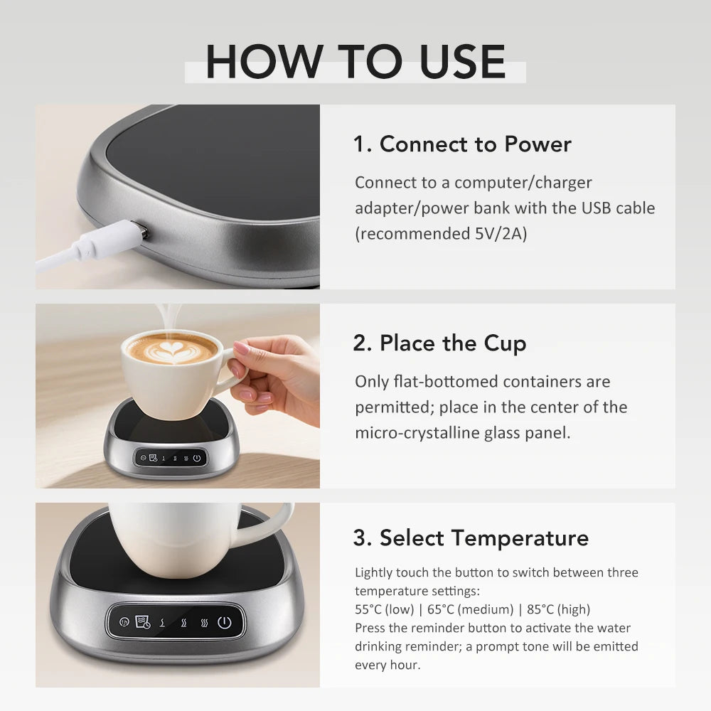 Electric Mug Warmer – Keep Your Coffee Hot at Your Desk