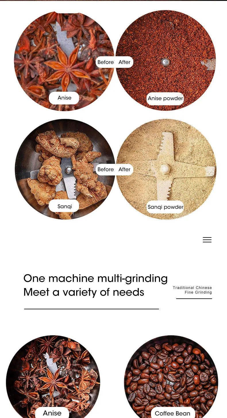 400W Electric Coffee & Spice Grinder